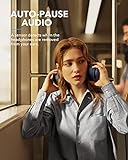 Soundcore by Anker Life Q35 kabellose Kopfhörer Multi-Modus Geräuschunterdrückung, Over-Ear Bluetooth Kopfhörer, LDAC Hi-Res Audio, 40h Akku, Weiche Ohrpolster, Ideal für Homeoffice, Reisen (Blau) - 6