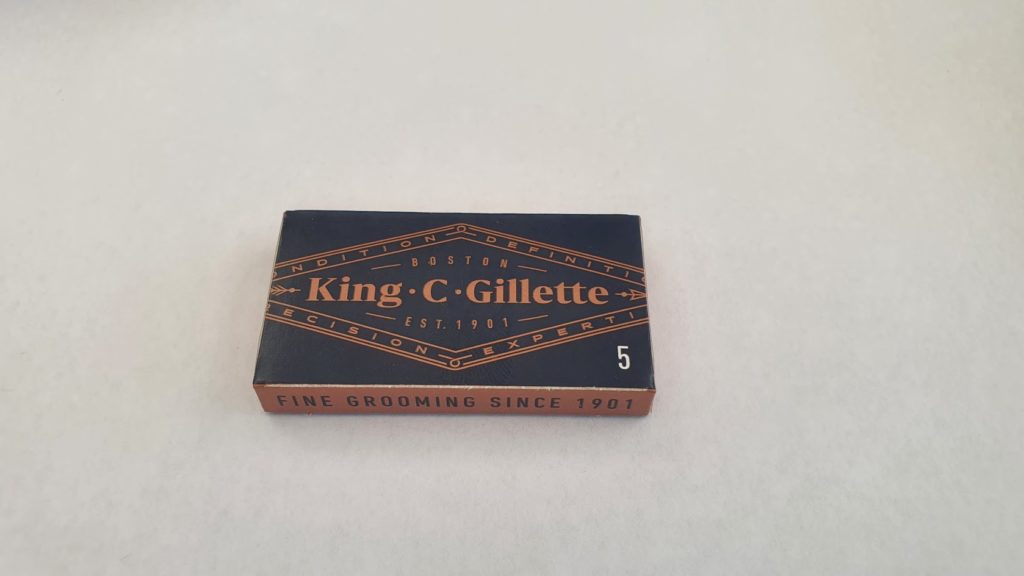 Gillette King C. Rasierhobel Testbericht - Klingen Verpackung einzeln
