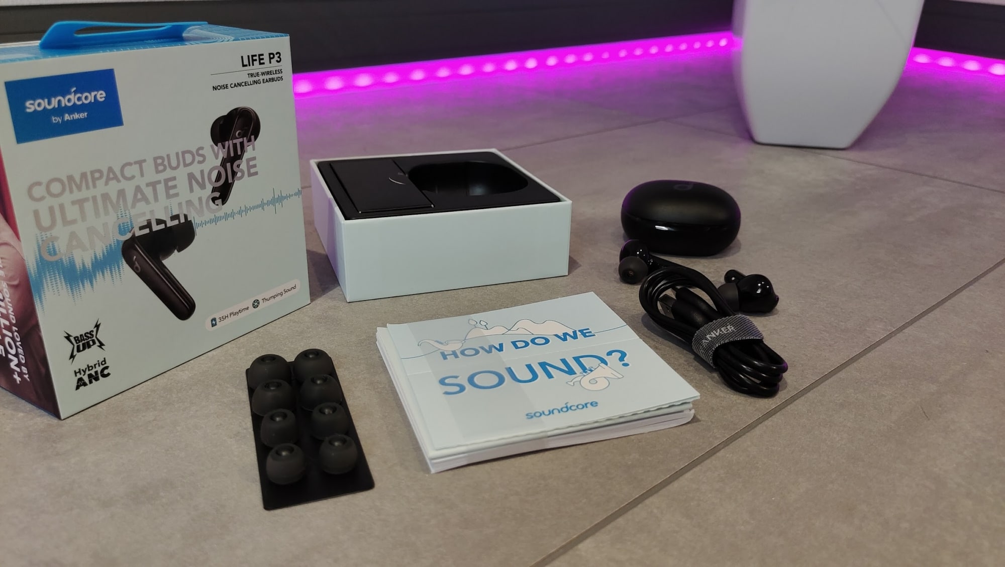Anker Soundcore Life P3 Test - Lieferumfang