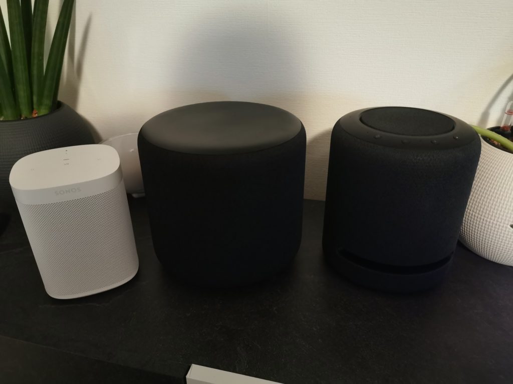 Größenvergleich Sonos One Echo Sub Echo Studio